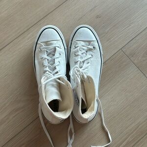 Platform white converse